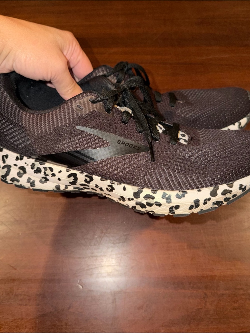 Brooks Revel 5 Snow Leopard Running Shoes Black Women’s 10.5 B